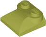 Slope, Curved 2 x 2 x 2/3 with 2 Studs and Curved Sides