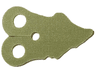 Minifigure Armor Pauldron Cloth, Tattered, Rounded End (Length 33mm)