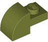 Slope, Curved 2 x 1 with Recessed Stud