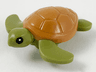 Sea Turtle, Baby with Black Eyes and Medium Nougat Shell Pattern