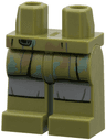 Hips and Legs with SW Camouflage with Sand Green and Dark Tan Spots and Light Bluish Gray Knee Wrappings Pattern