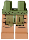 Hips and Nougat Legs with Black Lines and Olive Green Apron Pattern