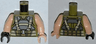 Torso Batman Body Armor with Suspenders Pattern / Light Nougat Arms / Light Nougat Hand Left / Black Hand Right