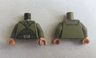Torso SW Cloak with Dark Bluish Gray Shirt and Silver Belt Pattern / Olive Green Arms / Nougat Hands