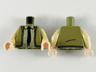 Torso Sweater, Medium Nougat Chevrons, Tan Shirt and Black Tie Pattern / Tan Arms / Light Nougat Hands