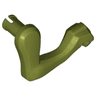 Dinosaur Leg Small (Front) Raptor Right with Black Claws Pattern