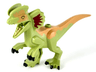 Dinosaur Dilophosaurus Second Version with Flexible Rubber Tail, Dark Red and Medium Nougat Markings