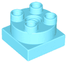 Duplo Turntable Swivel 2 x 2 with Round Top