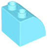 Duplo, Brick 2 x 2 x 1 1/2 Slope Curved