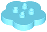 Duplo, Brick Round 4 x 4 Flat Top Scalloped with 2 x 2 Studs
