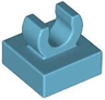 Tile, Modified 1 x 1 with Open O Clip