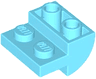 Slope, Curved 2 x 2 Inverted with 2 Recessed Studs