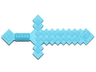 Minifigure, Weapon Sword Pixelated (Minecraft)
