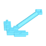 Minifigure, Utensil Pickaxe Pixelated (Minecraft)