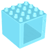 Duplo Door / Window Frame 4 x 4 x 3 Thin Top