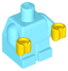 Body Baby / Toddler with Fixed Arms with Molded Yellow Hands Pattern