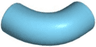 Brick, Round Tube 1 x 1 d. 90 degrees Elbow Macaroni - No Stud - Type 2 - Axle Hole