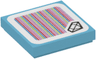 Tile 2 x 2 with Super Mario Scanner Code Hidden Gem Pattern 3 (Sticker) - Set 71401