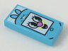 Tile 1 x 2 with PowerPuff Cell Phone / Smartphone with Bunny Ears Pattern