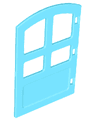 Duplo Door / Window Pane 1 x 4 x 4 with 4 Different Size Panes and Curved Top