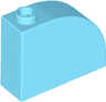 Slope, Curved 3 x 1 x 2 with Hollow Stud