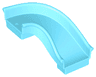 Duplo Slide Curved 90 degrees, Straight Sides