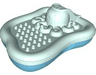Duplo Bath Toy 13 x 16 x 3 Floating Island with Light Aqua Top with Octopus Slide (3542 / 3541)