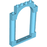 Door, Frame 1 x 6 x 7 Arched with Notches and Rounded Pillars