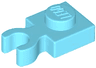 Plate, Modified 1 x 1 with Open O Clip Thick (Vertical Grip)