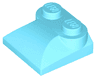 Slope, Curved 2 x 2 x 2/3 with 2 Studs and Curved Sides