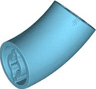 Brick, Round 2 x 2 D. 45 degrees Elbow (27.7mm Standing Height)