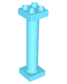 Duplo Support Column 2 x 2 x 6 Round with Open Latticed Back