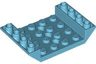 Slope, Inverted 45 6 x 4 Double with 4 x 4 Cutout and 3 Holes