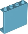 Panel 1 x 4 x 3 with Side Supports - Hollow Studs
