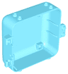 Container, Box 3 x 8 x 6 2/3 Half Back