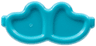 Minifigure, Utensil Trolls Glasses, Angled Hearts with Pin