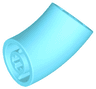 Brick, Round 2 x 2 D. 45 degrees Elbow (25.5mm Standing Height)