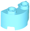 Cylinder Half 1 x 2 x 1