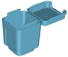 Duplo Container Garbage Can with Lid