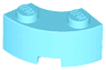 Brick, Round Corner 2 x 2 Macaroni with Stud Notch and Reinforced Underside