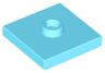 Plate, Modified 2 x 2 with Groove and 1 Stud in Center (Jumper)