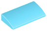 Slope, Curved 2 x 4 x 2/3 with Bottom Tubes