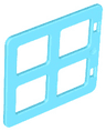 Duplo Door / Window Pane 1 x 4 x 3 with 4 Same Size Panes Square Corners