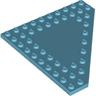 Wedge, Plate 10 x 10 Cut Corner with no Studs in Center