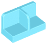 Panel 1 x 2 x 1 with Rounded Corners and Center Divider