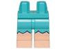 Hips and Legs with Light Nougat Bare Legs and Zigzag Outline Pattern 3