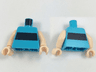 Torso Horizontal Black Stripe Pattern / Light Nougat Arms / Light Nougat Hands