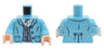Torso Jacket with Creases, Wrinkles, Buttons, and 2 Pockets, Sand Blue Vest Pattern / Medium Azure Arms with Creases and Wrinkles Pattern / Light Nougat Hands