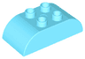 Duplo, Brick 2 x 4 Slope Curved Double