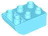 Duplo, Brick 2 x 3 Slope Curved Inverted